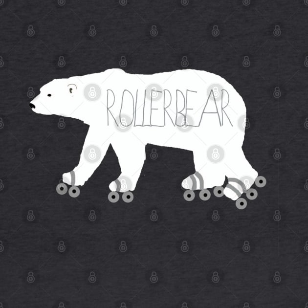 Roller Skating Polar Bear by ahadden